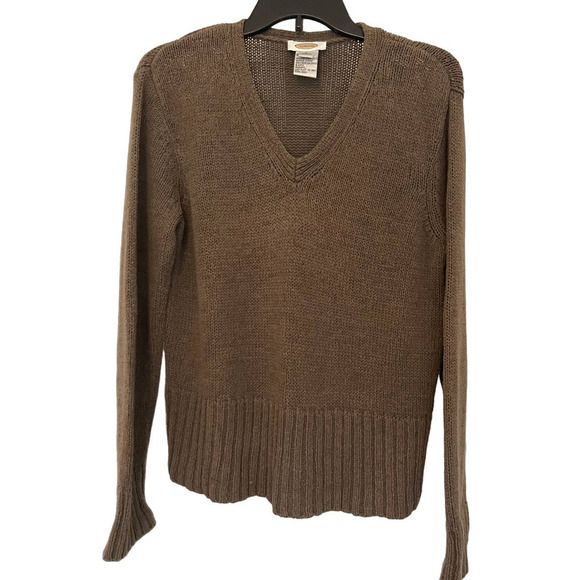 Talbots Sweaters - TALBOTS Vintage Women's V-Neck Cotton Blend Sweater Size Large